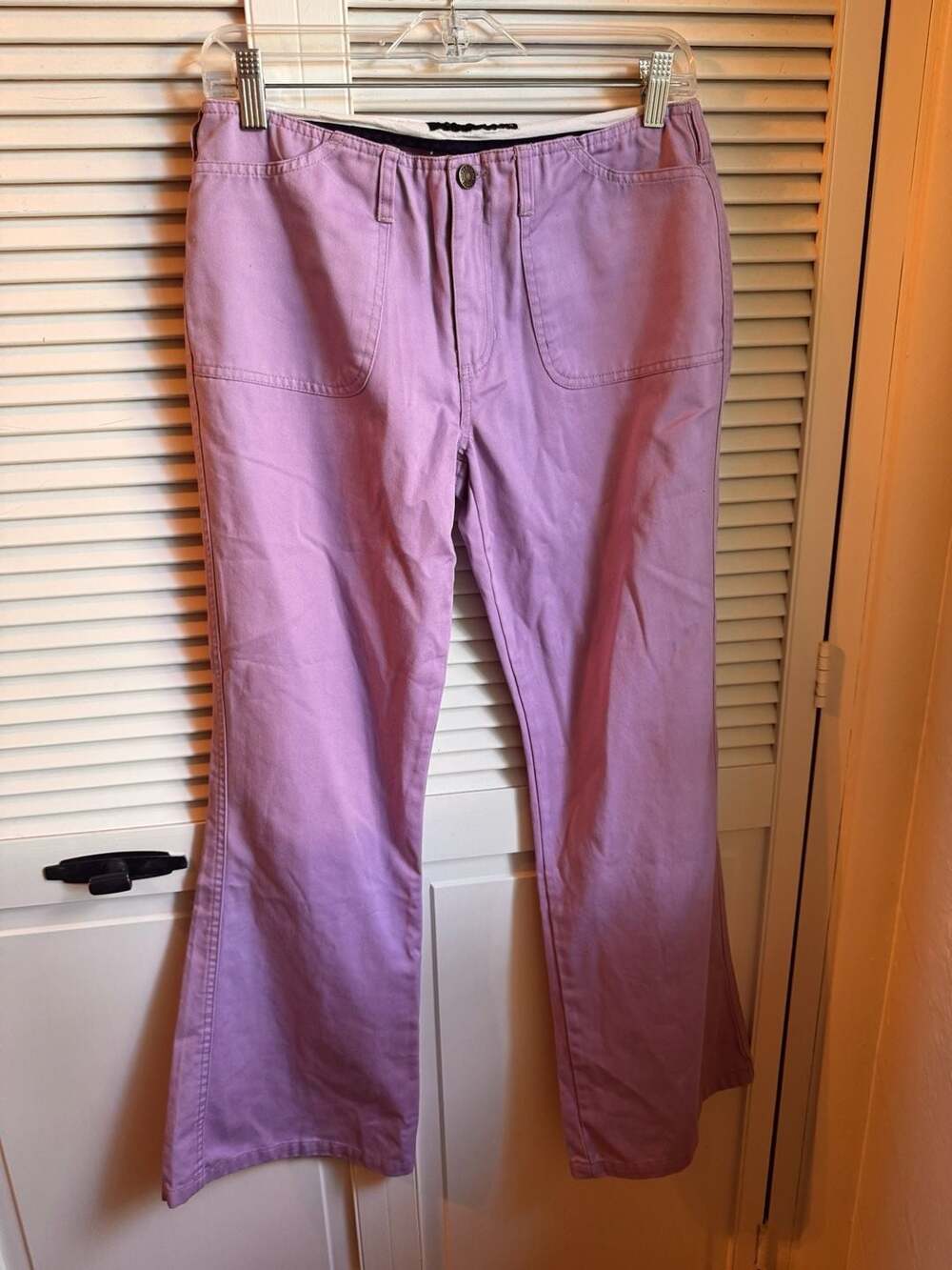 Abercrombie & Fitch Lilac Purple Cotton Utility Front Pocket Pants Size 6